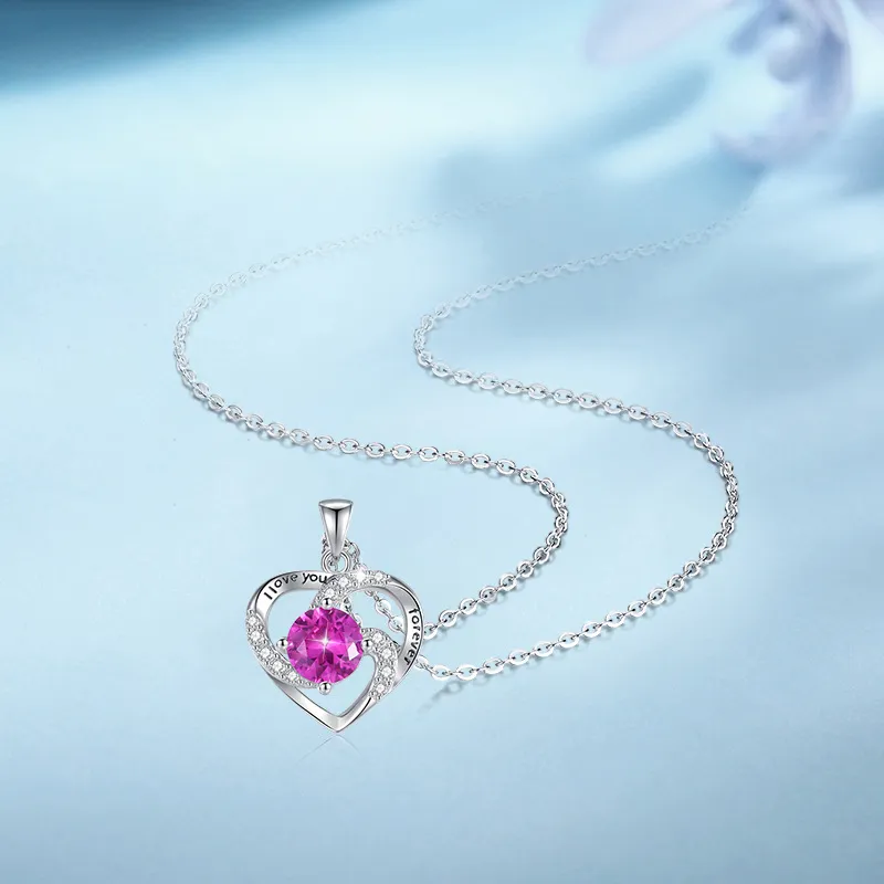 MONI JEWELLERY S925 Silver With Zircon Necklaces Women's-3