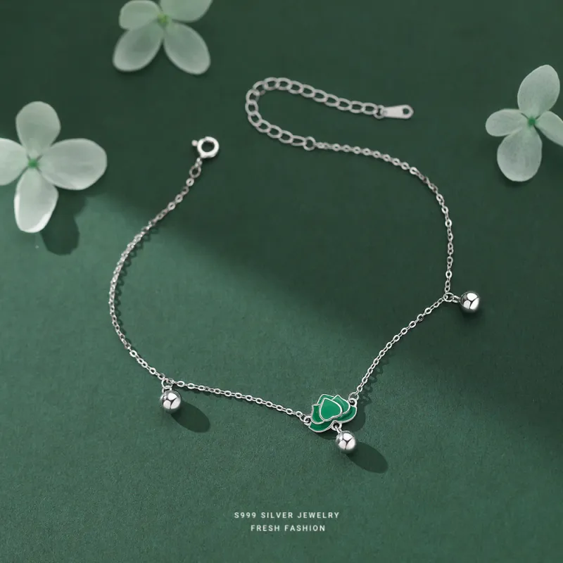 MONI JEWELLERY S999 Fine Silver Anklets Women's-4