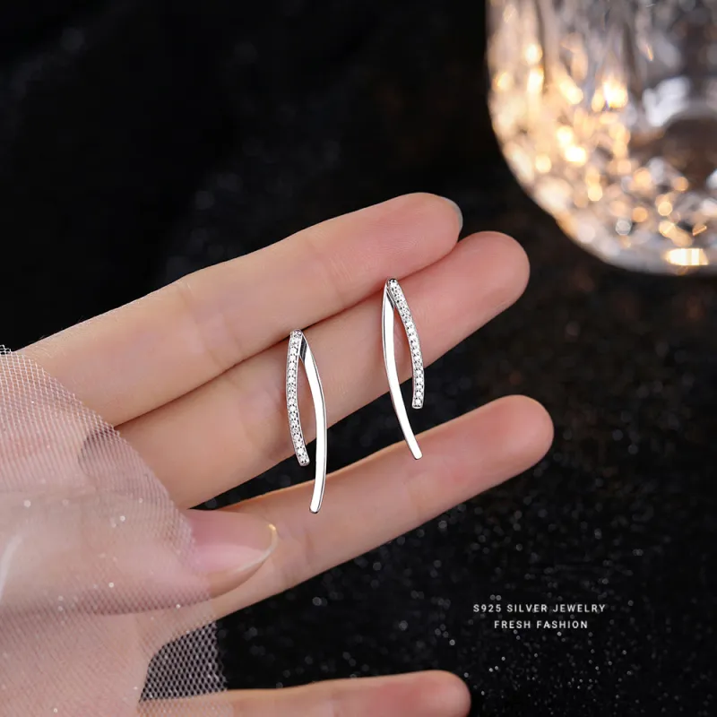 MONI JEWELLERY S925 Sterling Silver Stud Earrings Women's-3