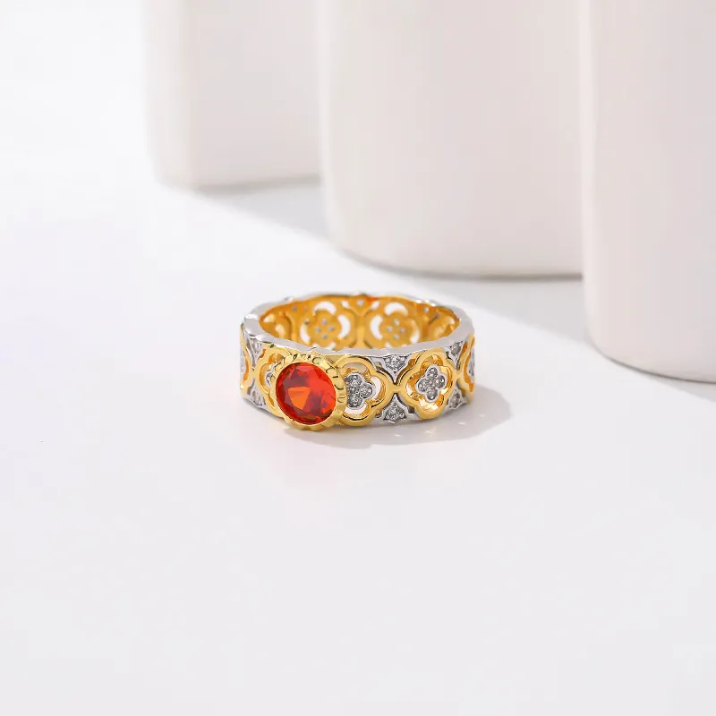 MONI JEWELLERY S925 Sterling Silver Zircon Rings Women's-2