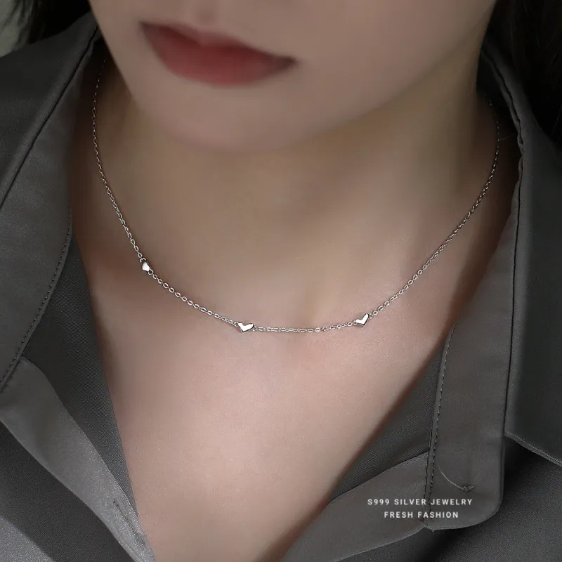 MONI JEWELLERY S999 Fine Silver Necklaces Women's-2