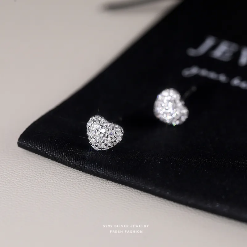 MONI JEWELLERY S999 Fine Silver Stud Earrings Women's-6