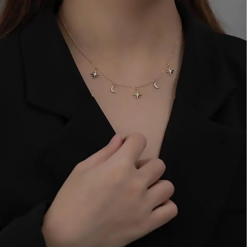 MONI JEWELLERY S925 Silver Necklaces Women's-3