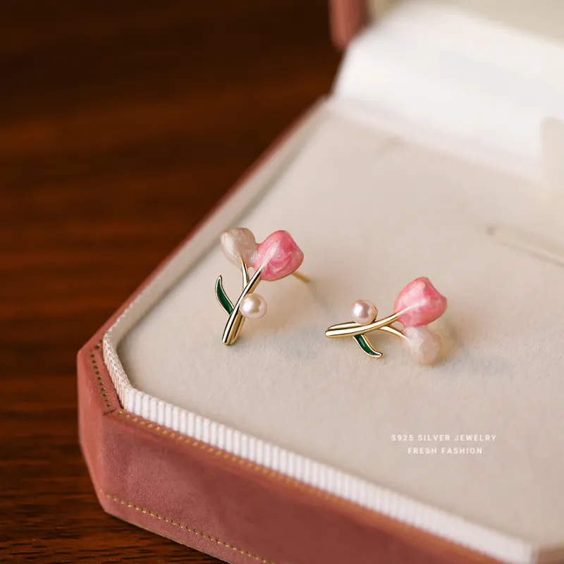 MONI JEWELLERY S925 Silver Stud Earrings Women's-3