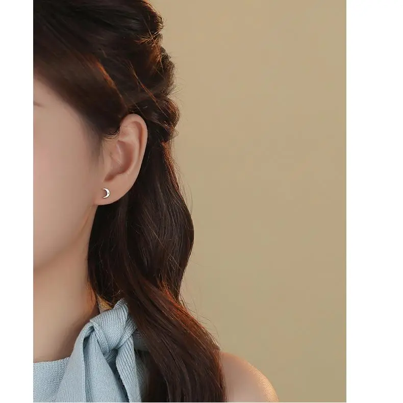 MONI JEWELLERY S999 Fine Silver Stud Earrings Women's-2