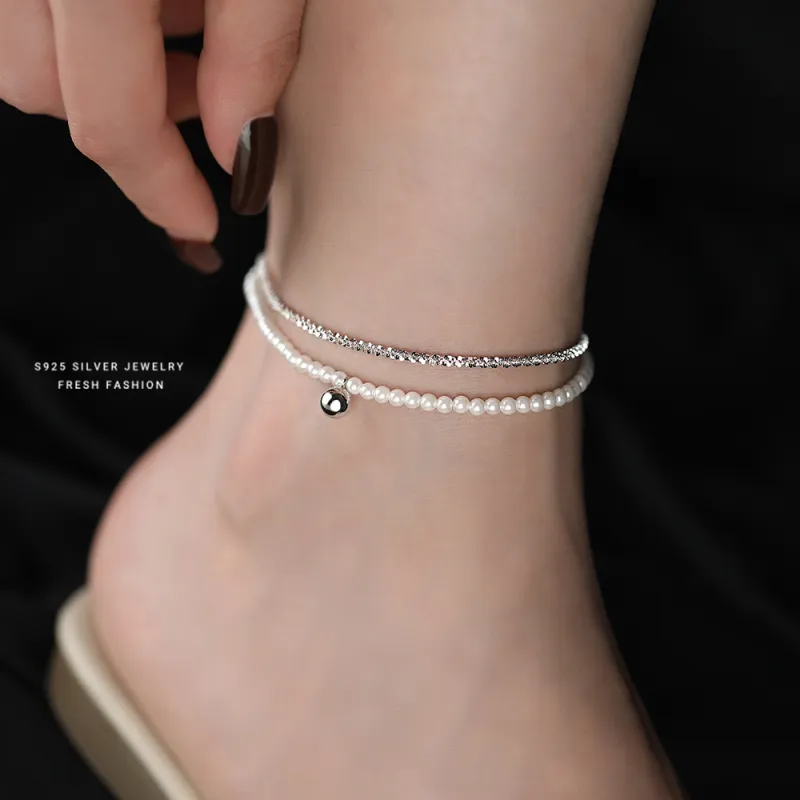 MONI JEWELLERY S925 Silver Anklets Women's-3