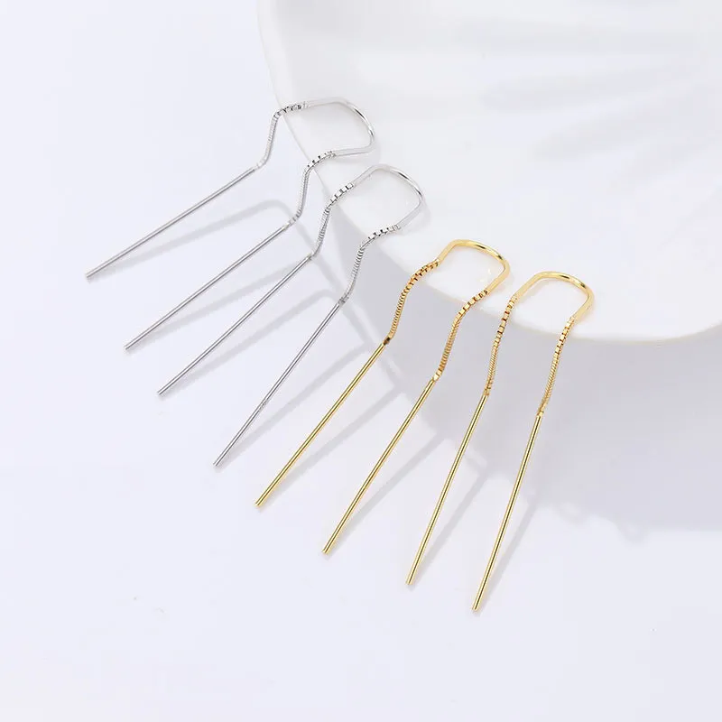 MONI JEWELLERY S925 Silver Drop Earrings Women's-3