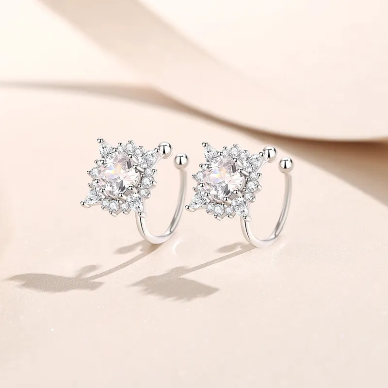 MONI JEWELLERY S925 Silver Clip On Earrings Women's-4