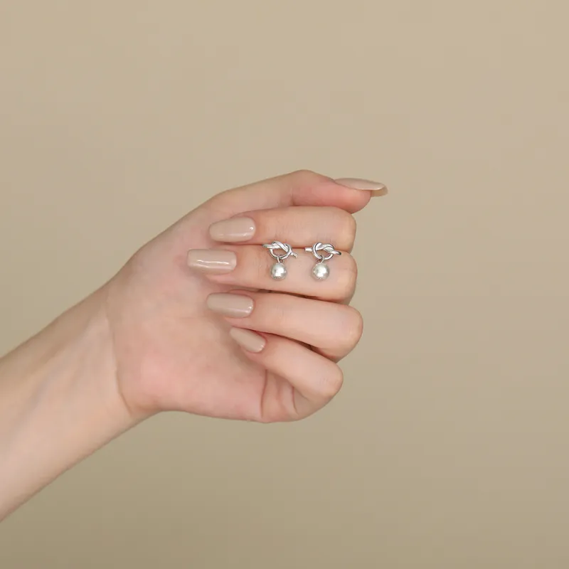 MONI JEWELLERY S925 Sterling Silver Shell Pearl Stud Earrings Women's-6
