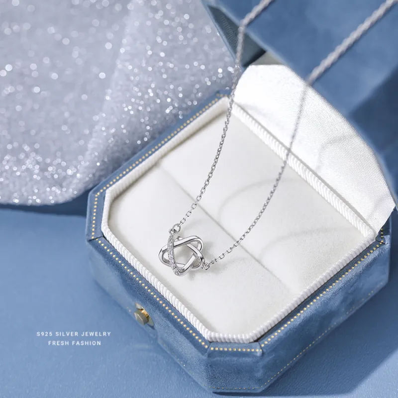 MONI JEWELLERY S925 Silver Necklaces Women's-5