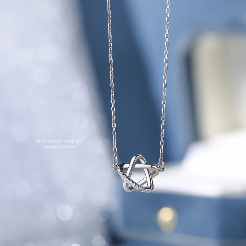 MONI JEWELLERY S925 Silver Necklaces Women's-6