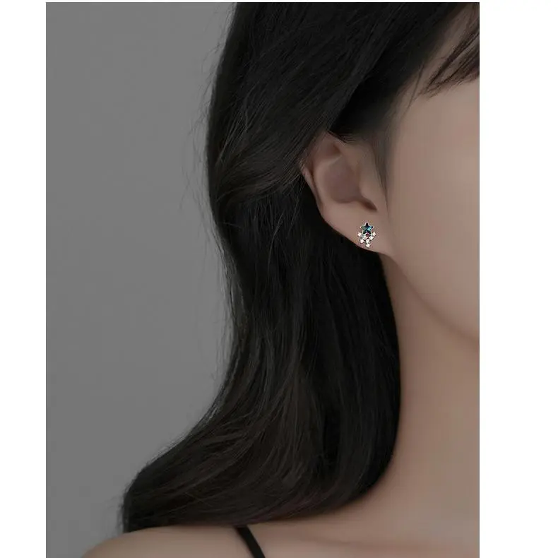 MONI JEWELLERY S999 Silver Stud Earrings Women's-1
