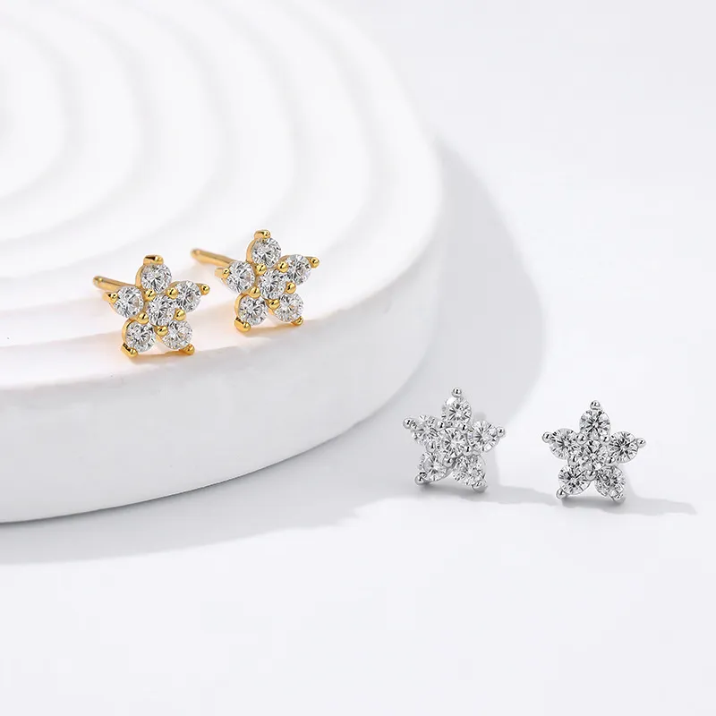 MONI JEWELLERY S925 Silver Stud Earrings Women's-1