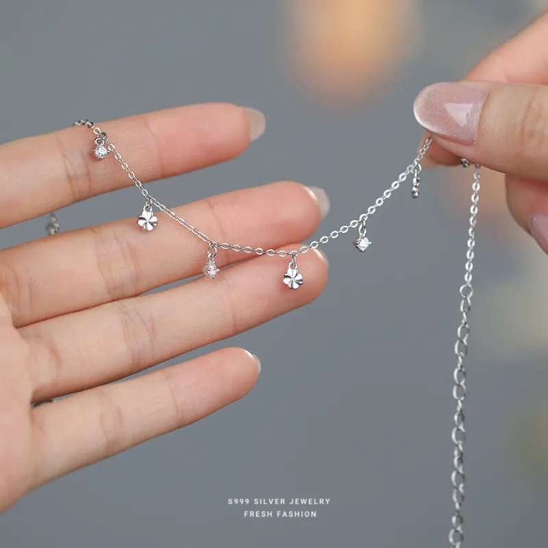 MONI JEWELLERY S999 Silver Anklets Women's-4