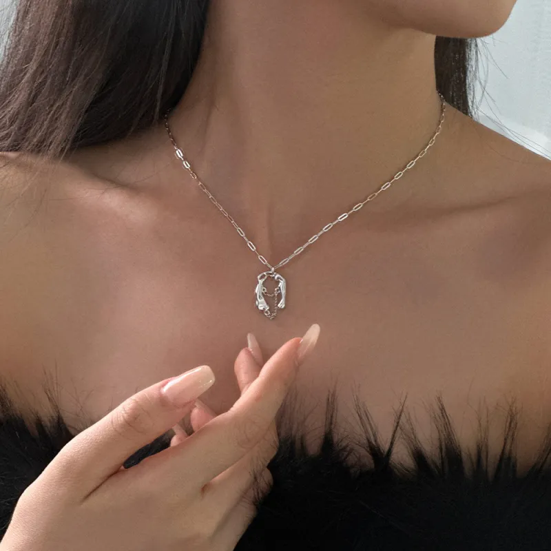 MONI JEWELLERY S925 Silver Necklaces Women's-5