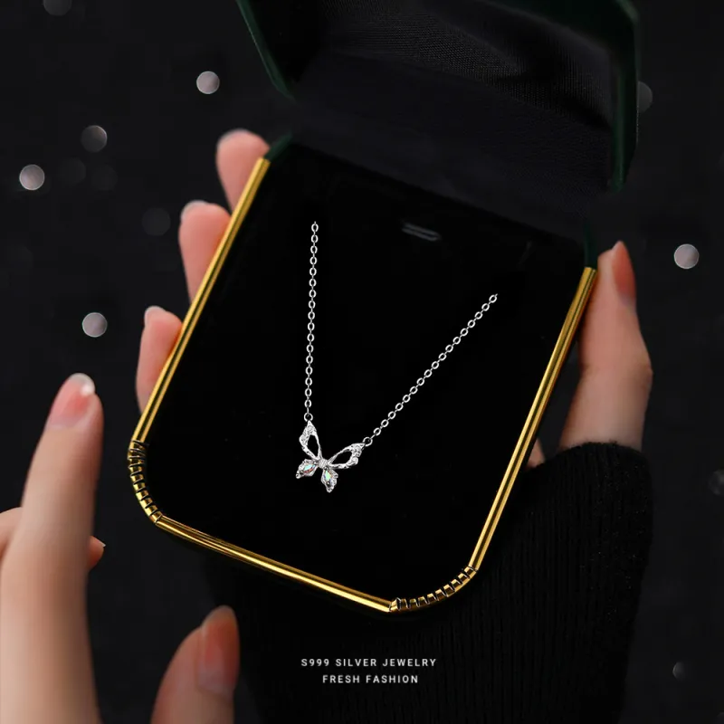 MONI JEWELLERY S999 Fine Silver Necklaces Women's-4