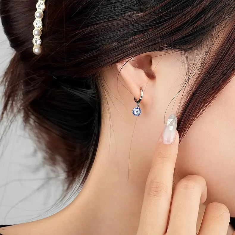 MONI JEWELLERY S925 Sterling Silver Zircon Earrings Women's-6