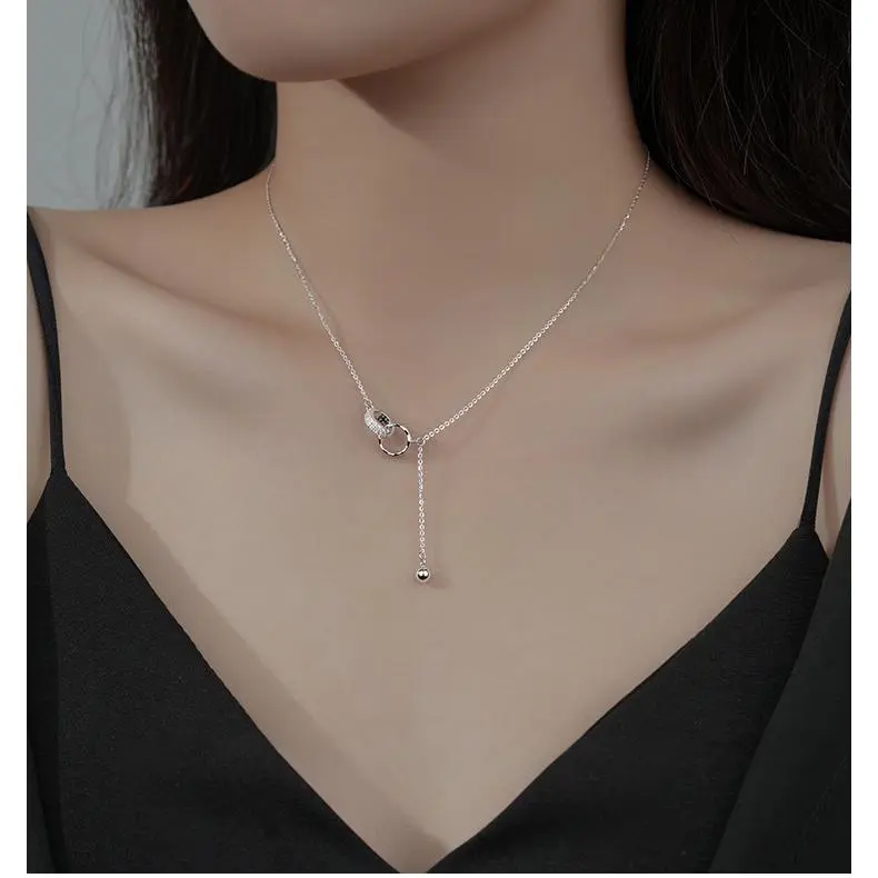 MONI JEWELLERY S925 Silver Necklaces Women's-4
