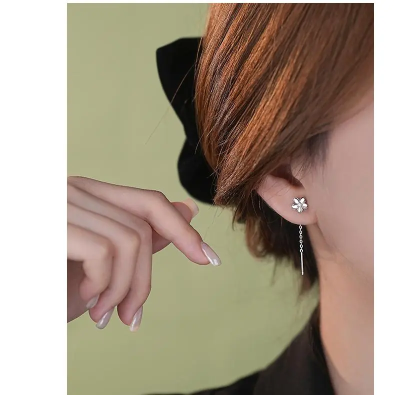 MONI JEWELLERY S999 Fine Silver Drop Earrings Women's-4