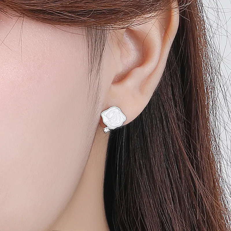 MONI JEWELLERY S999 Fine Silver Stud Earrings Women's-2