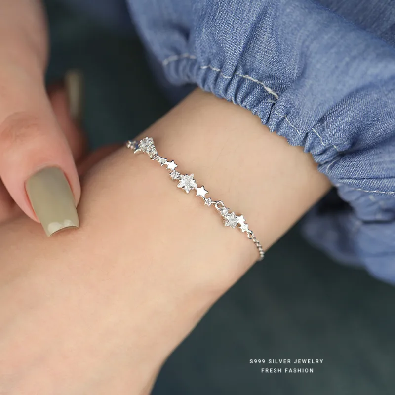 MONI JEWELLERY S999 Fine Silver Bracelets Women's-5
