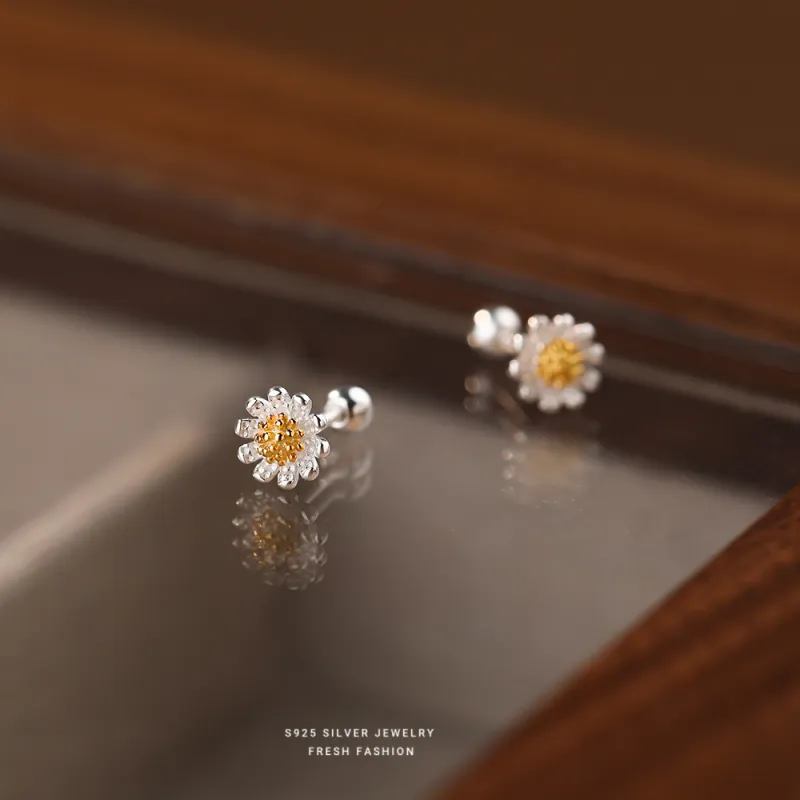MONI JEWELLERY S925 Silver Stud Earrings Women's-5