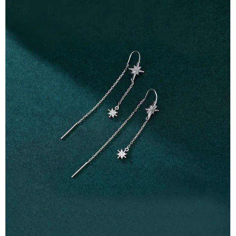 MONI JEWELLERY S925 Sterling Silver Drop Earrings Women's-4