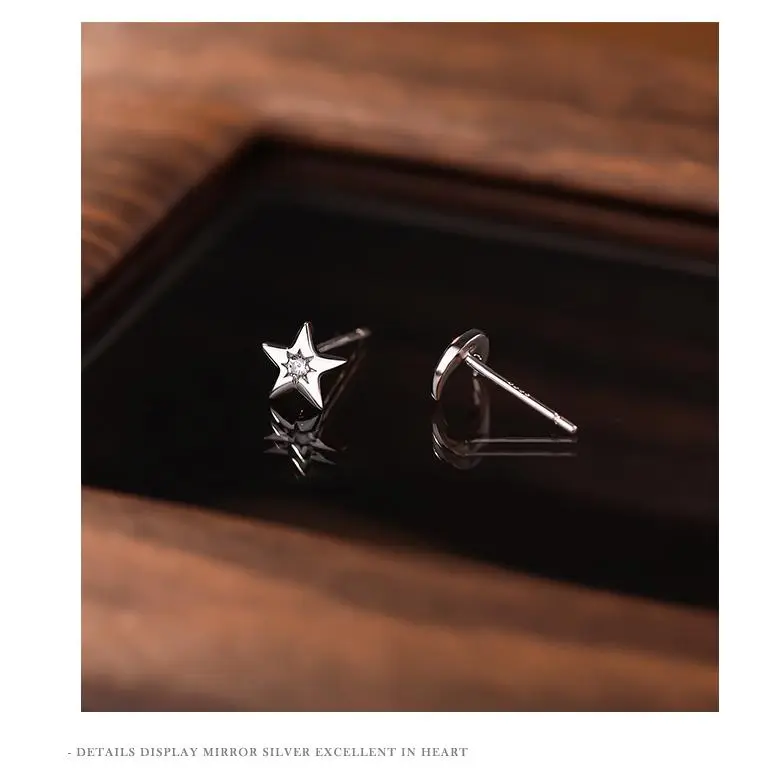 MONI JEWELLERY S999 Fine Silver Stud Earrings Women's-4