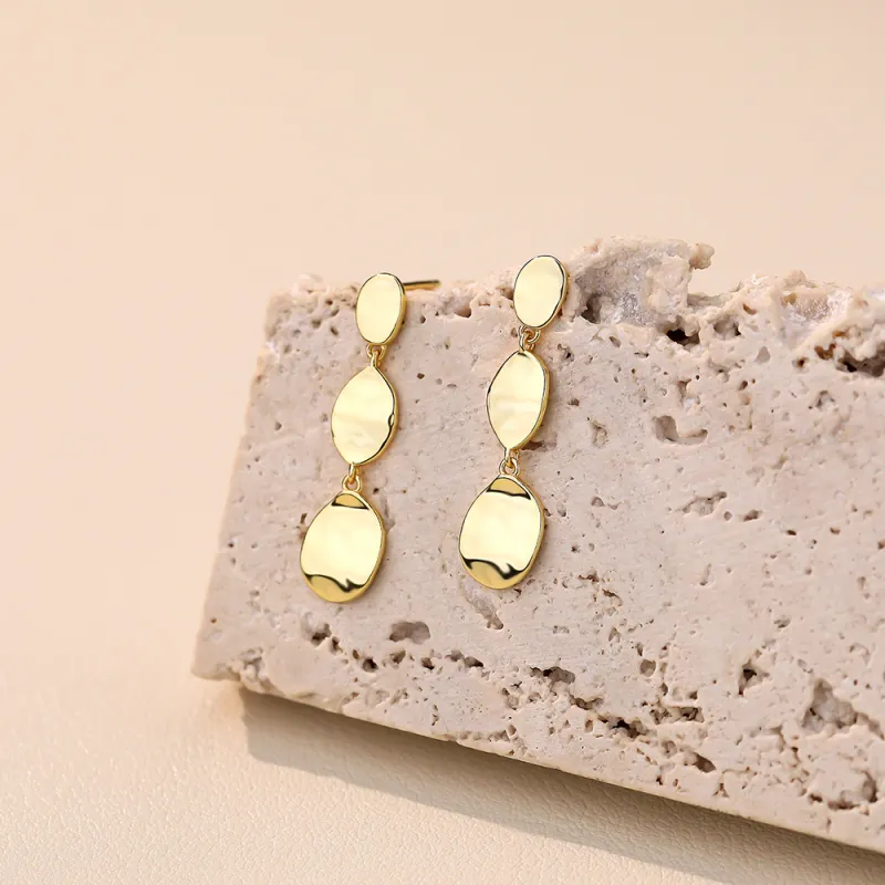 MONI JEWELLERY S925 Silver Earrings Women's Gold-3