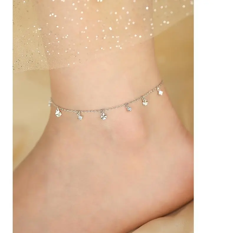 MONI JEWELLERY S999 Silver Anklets Women's-1