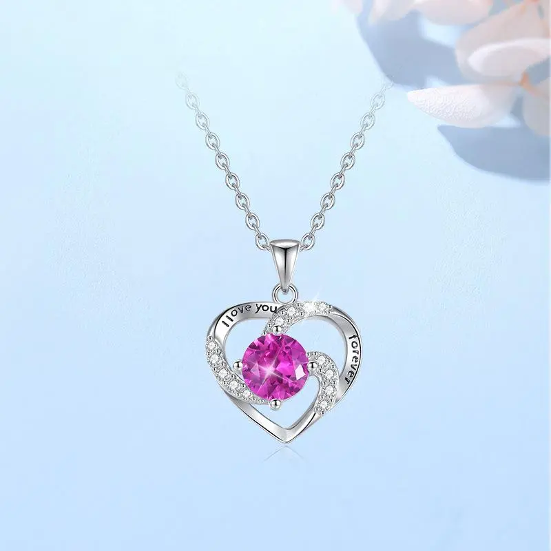 MONI JEWELLERY S925 Silver With Zircon Necklaces Women's-2