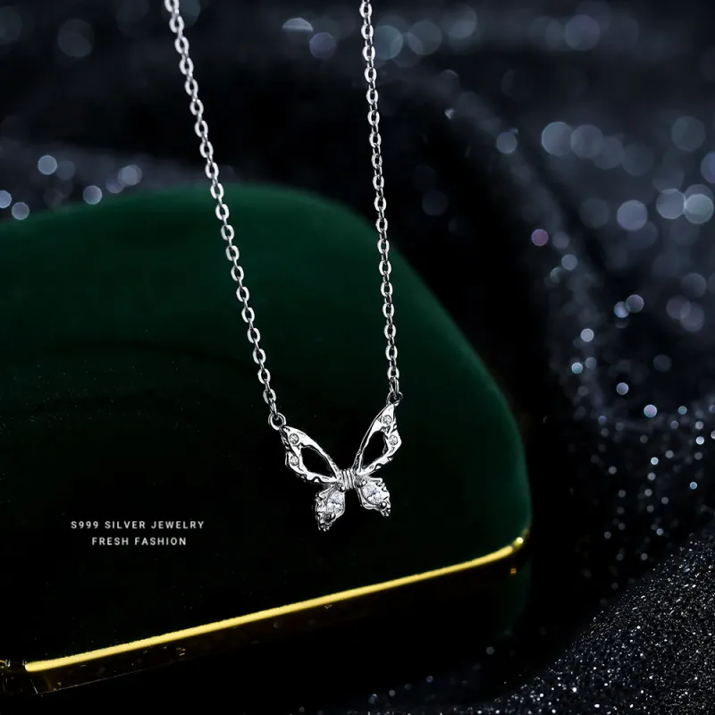 MONI JEWELLERY S999 Fine Silver Necklaces Women's-5