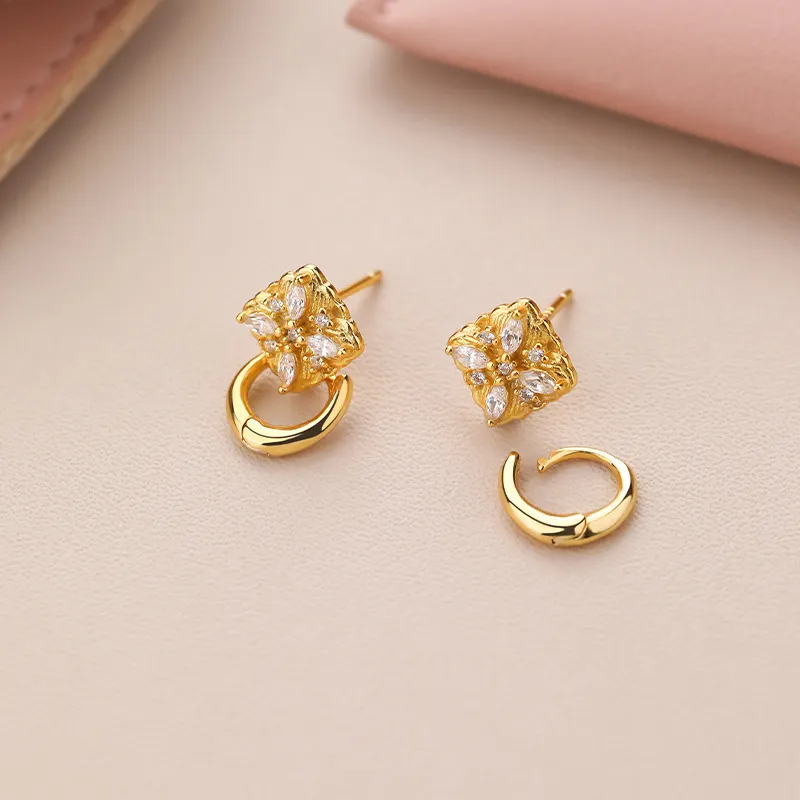 MONI JEWELLERY S925 Silver Stud Earrings Women's-2