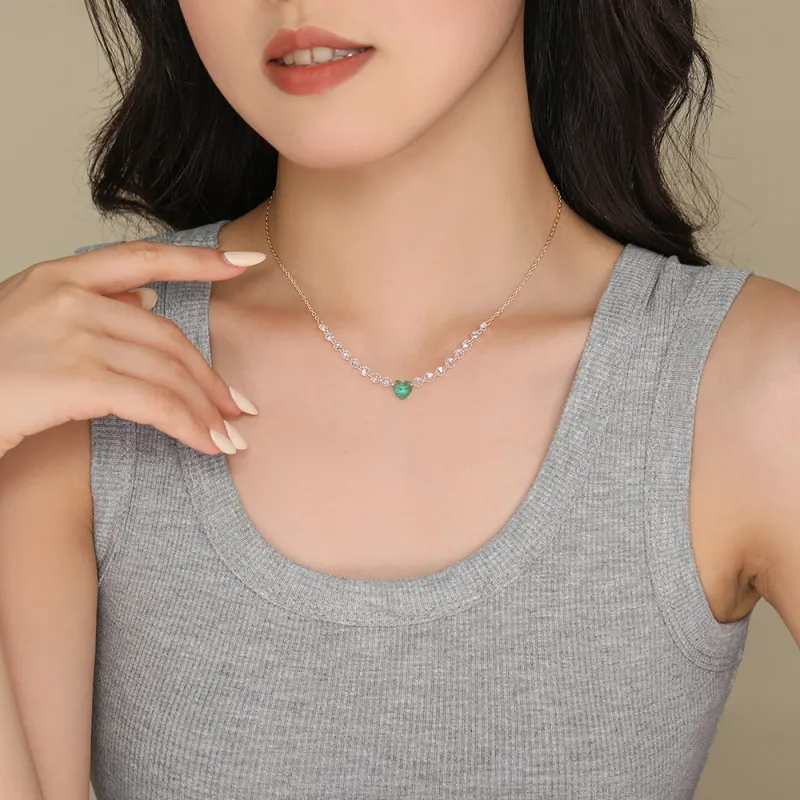 MONI JEWELLERY S925 Sterling Silver Elegant And Refined Everyday Necklace Women's-2