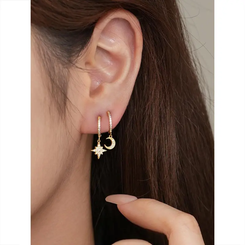 MONI JEWELLERY S925 Silver Earrings Women's-3
