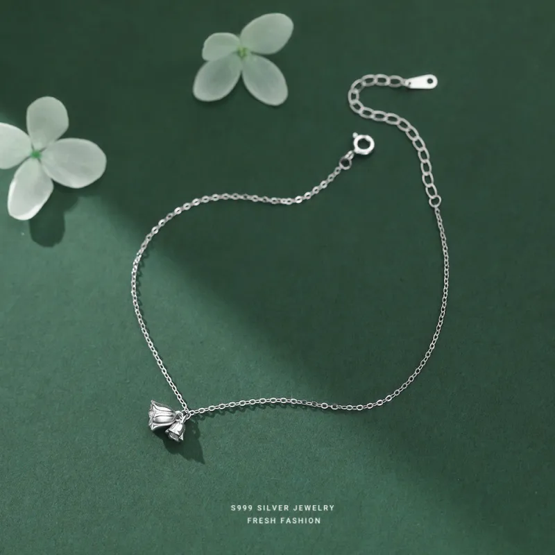 MONI JEWELLERY S999 Fine Silver Anklets Women's-5