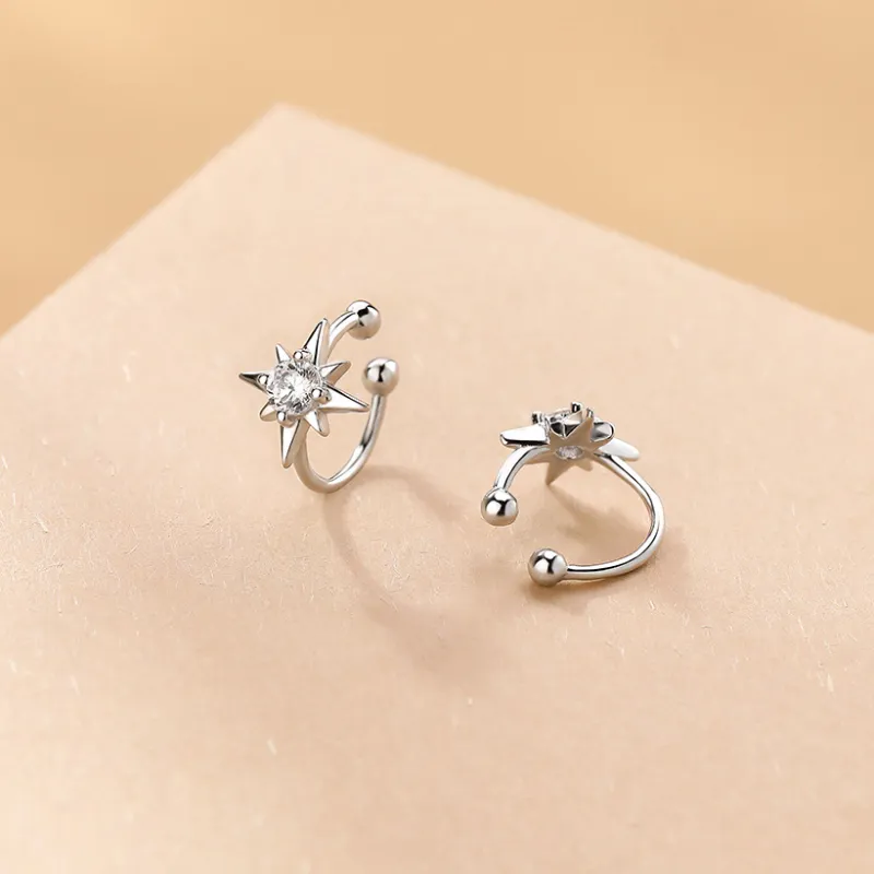 MONI JEWELLERY S925 Silver Clip On Earrings Women's-4