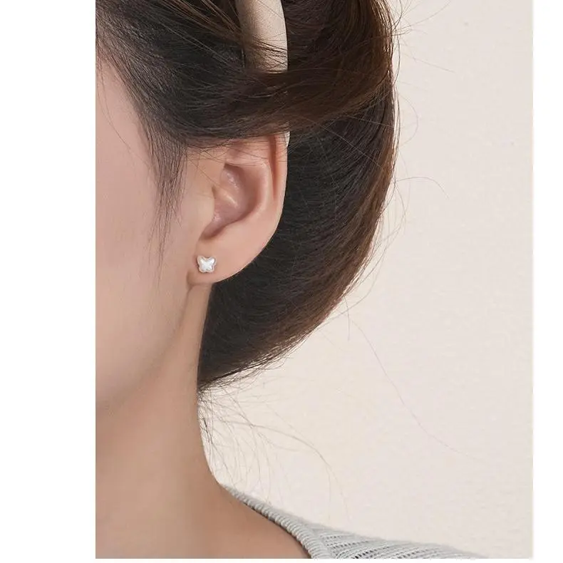 MONI JEWELLERY S999 Fine Silver Stud Earrings Women's-4