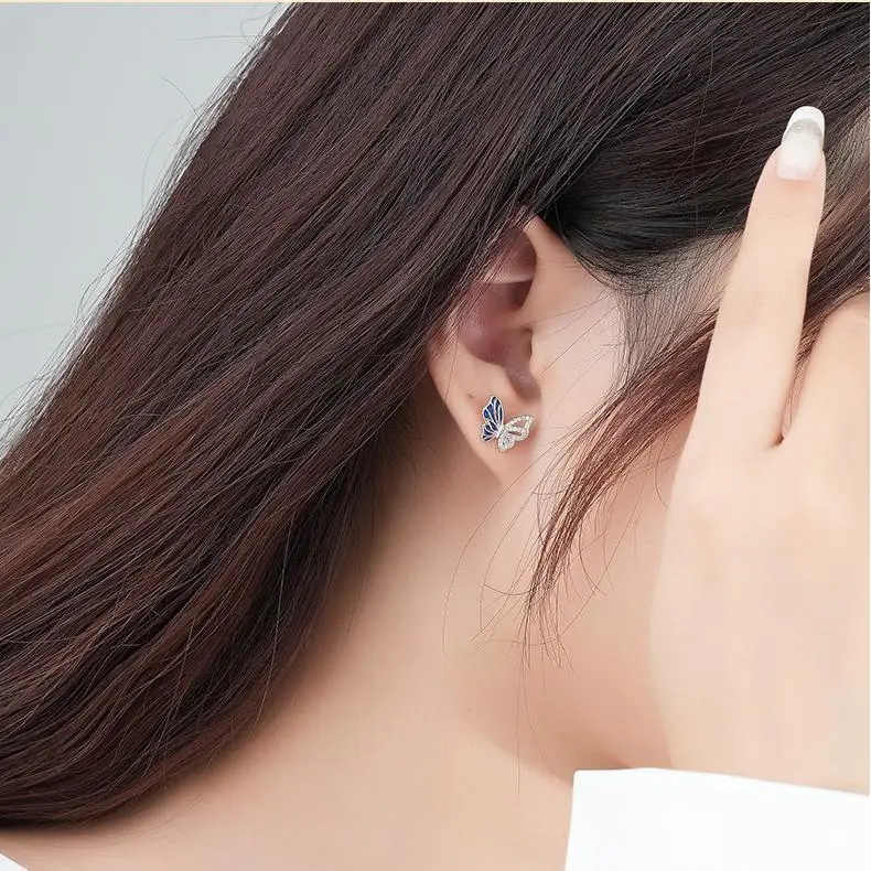 MONI JEWELLERY S925 Silver Stud Earrings Women's-1