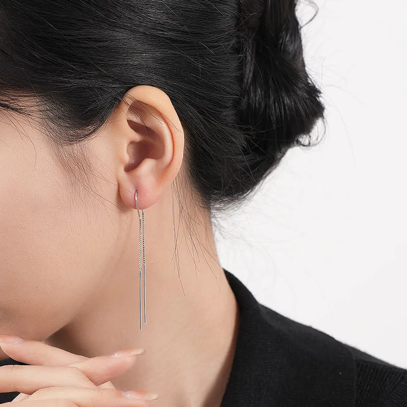 MONI JEWELLERY S925 Silver Drop Earrings Women's-5