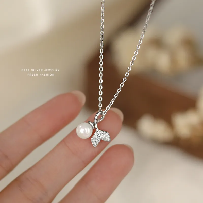MONI JEWELLERY S999 Silver Necklaces Women's-3