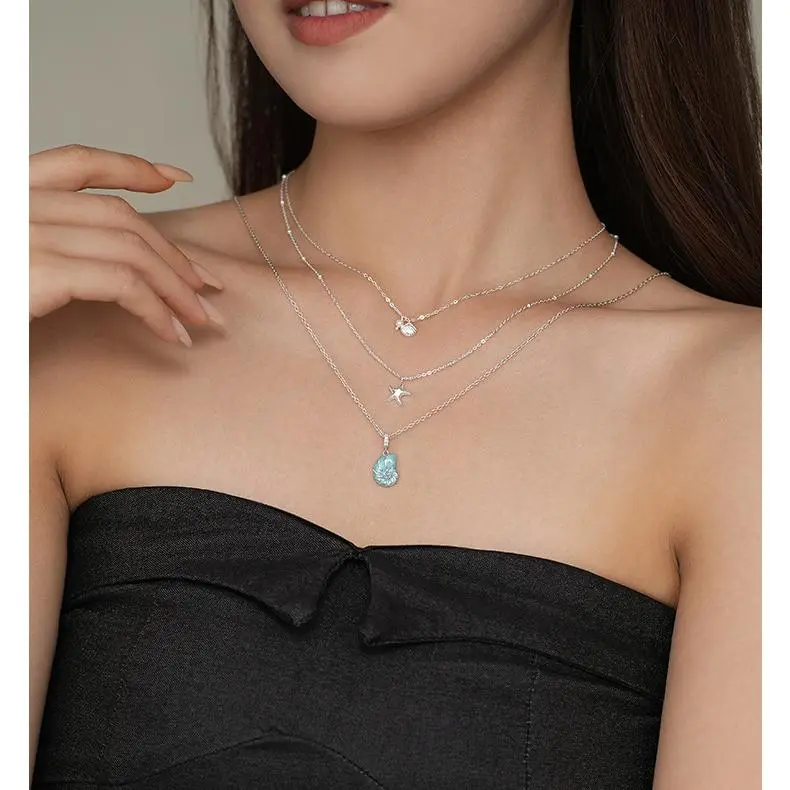 MONI JEWELLERY S925 Silver Necklaces Women's-2