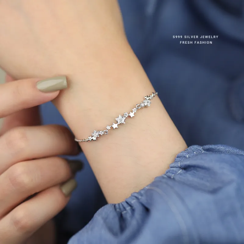 MONI JEWELLERY S999 Fine Silver Bracelets Women's-6