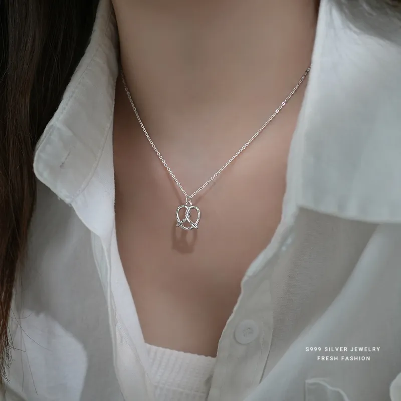 MONI JEWELLERY S999 Fine Silver Necklaces Women's-4