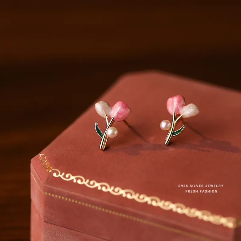 MONI JEWELLERY S925 Silver Stud Earrings Women's-5