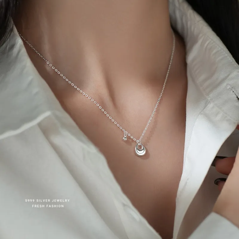 MONI JEWELLERY S999 Fine Silver Necklaces Women's-2