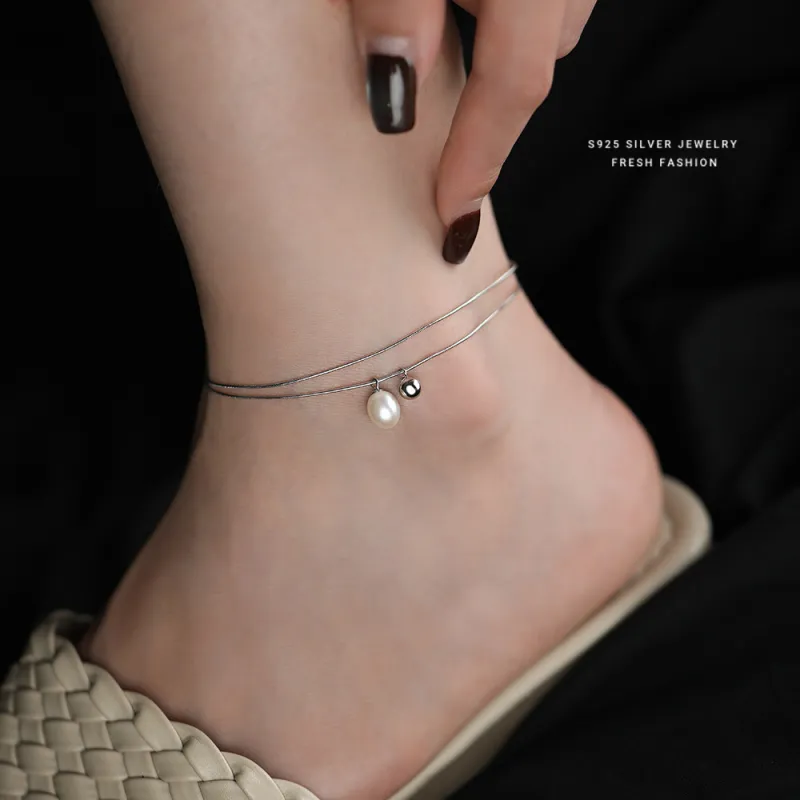 MONI JEWELLERY S925 Silver Anklets Women's-4