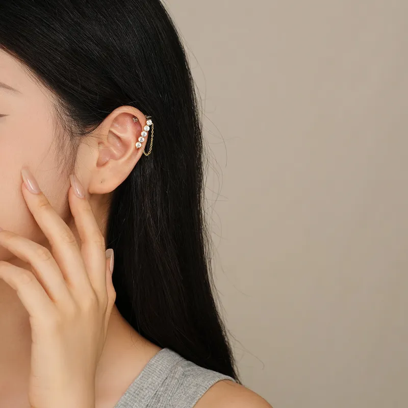 MONI JEWELLERY S925 Silver Stud Earrings Women's-4