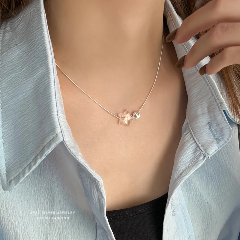 MONI JEWELLERY S925 Silver Necklaces Women's-4