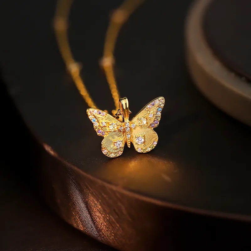 MONI JEWELLERY S925 Silver Zircon Necklaces Women's Gold/Silver-3